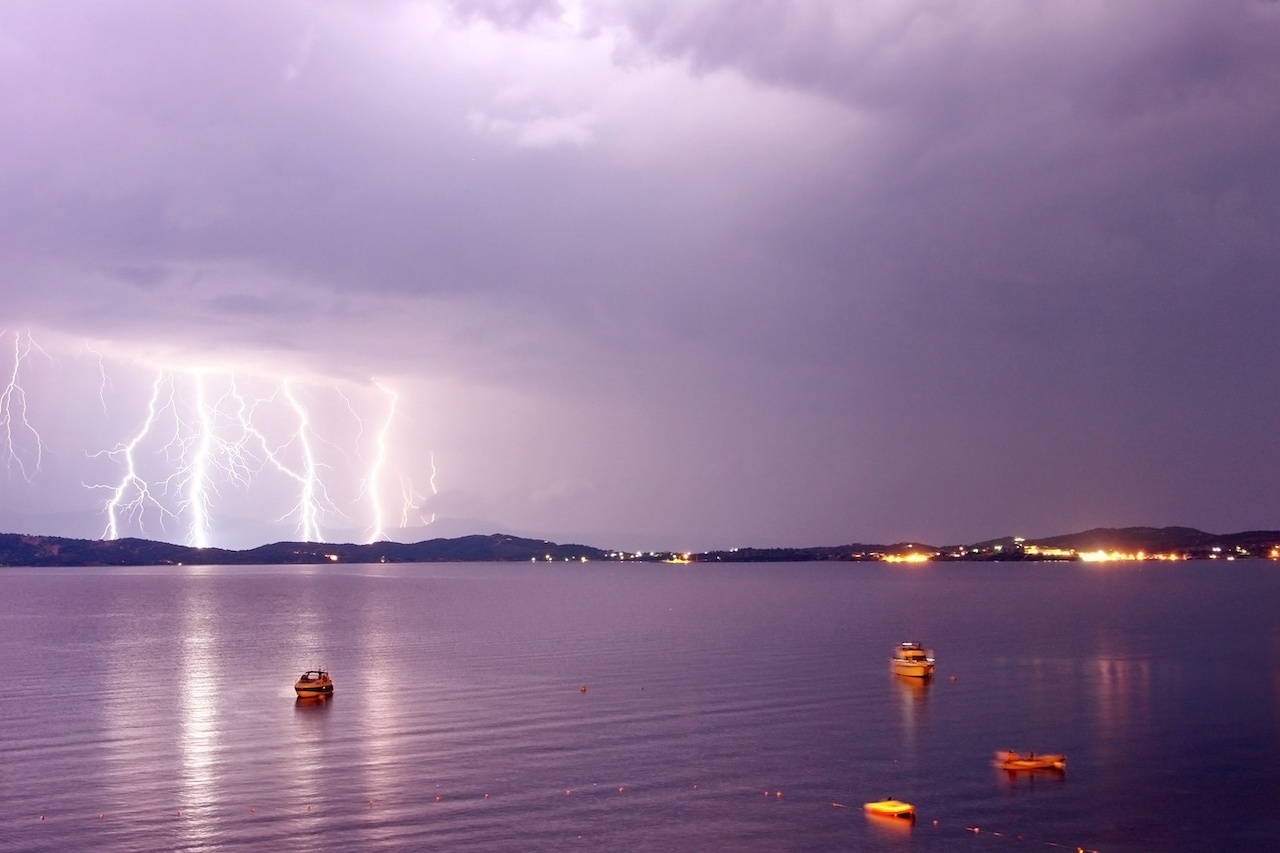 boating in a storm